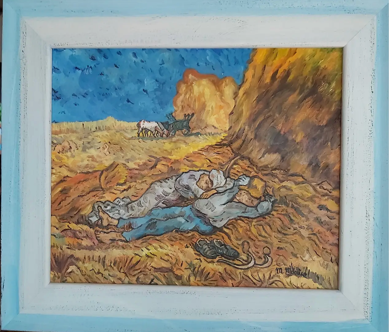 La Siesta . Reproduccion de la obra de Vicent Van Gogh
