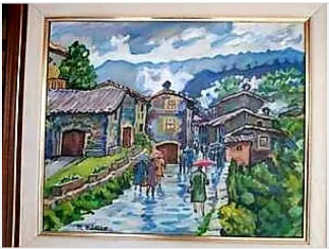 Paisaje . Dia de lluvia otoñal (Noroeste España)