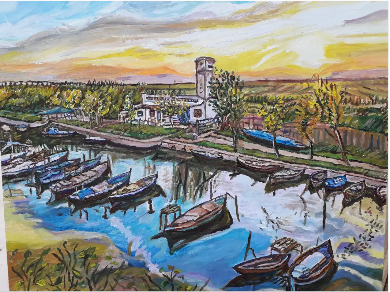 Marina puesta del sol Santiago de Compostela (Rías Baixas)