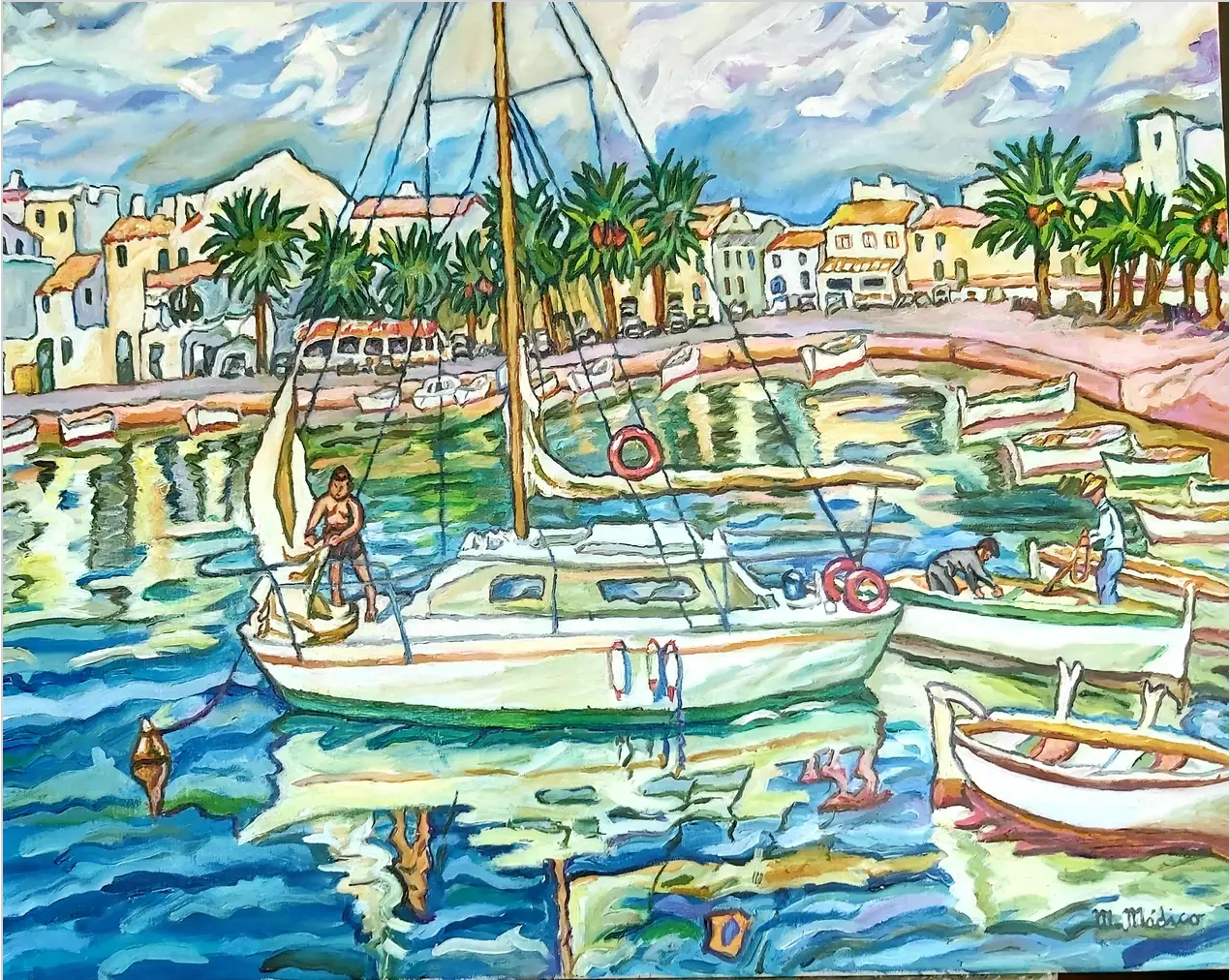 Puerto pesquero Palma de Mallorca