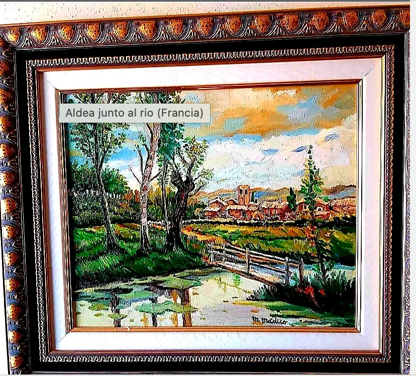 Aldea junto al rio (Francia)